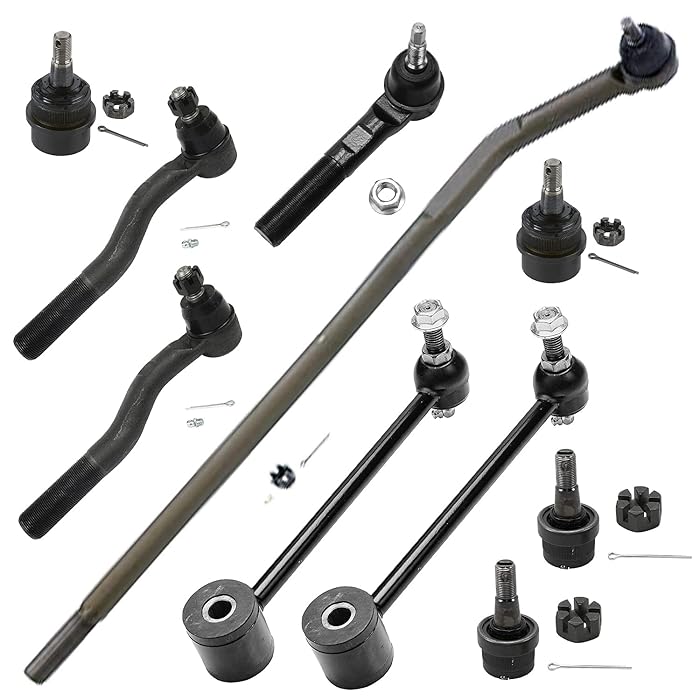 Buy Detroit Axle Front & Rear Tie Rods + Rear Sway Bars + Front Ball