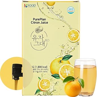 Korean Food Citron Beverage, 1kg 35.27 oz Natural Yuzu Juice with No Additives, Pulp Free Yuja Marmalade, Perfect for Home Parties, Kid Friendly, Eco Friendly Packaging