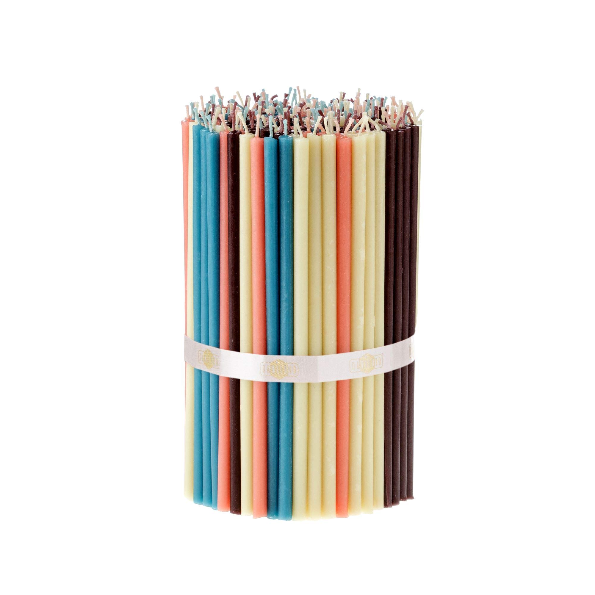 Danilovo Bienenwachs Kerzen Rot - 50 Stück Orthodoxe Gebetskerzen 16,5cm