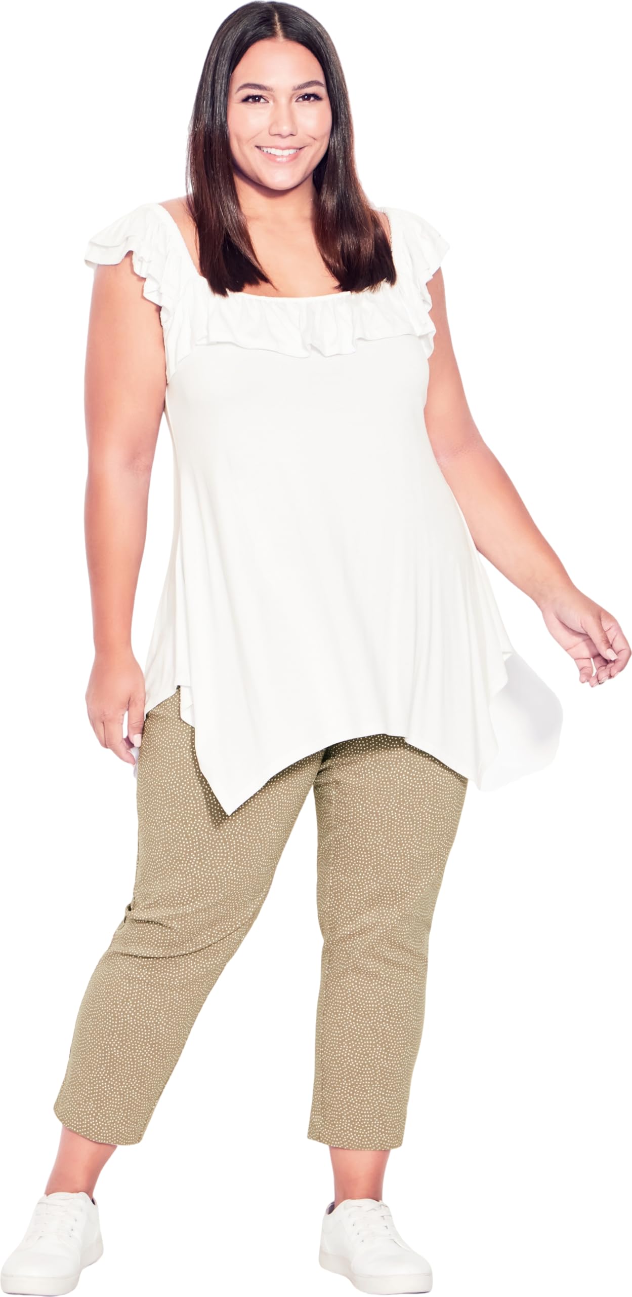 Avenue Womens Crop Sstretch PRT