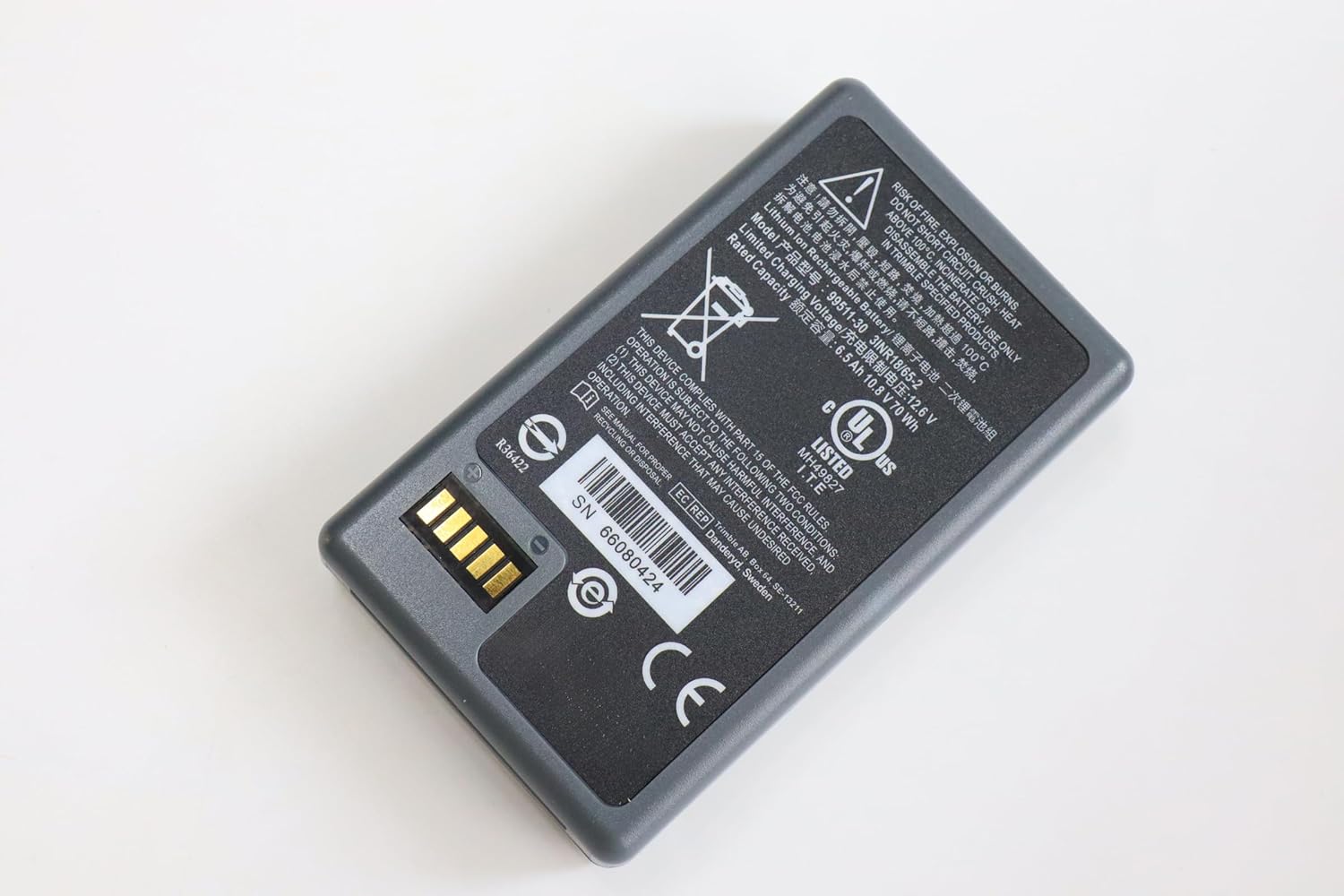 The Lithium Battery Replacement for Trimble 79400/99511-30 S3 /S5 /S6 / S7/ S8 Total Station (10.8 Volt, 6.5 Ah, Rechargeable)