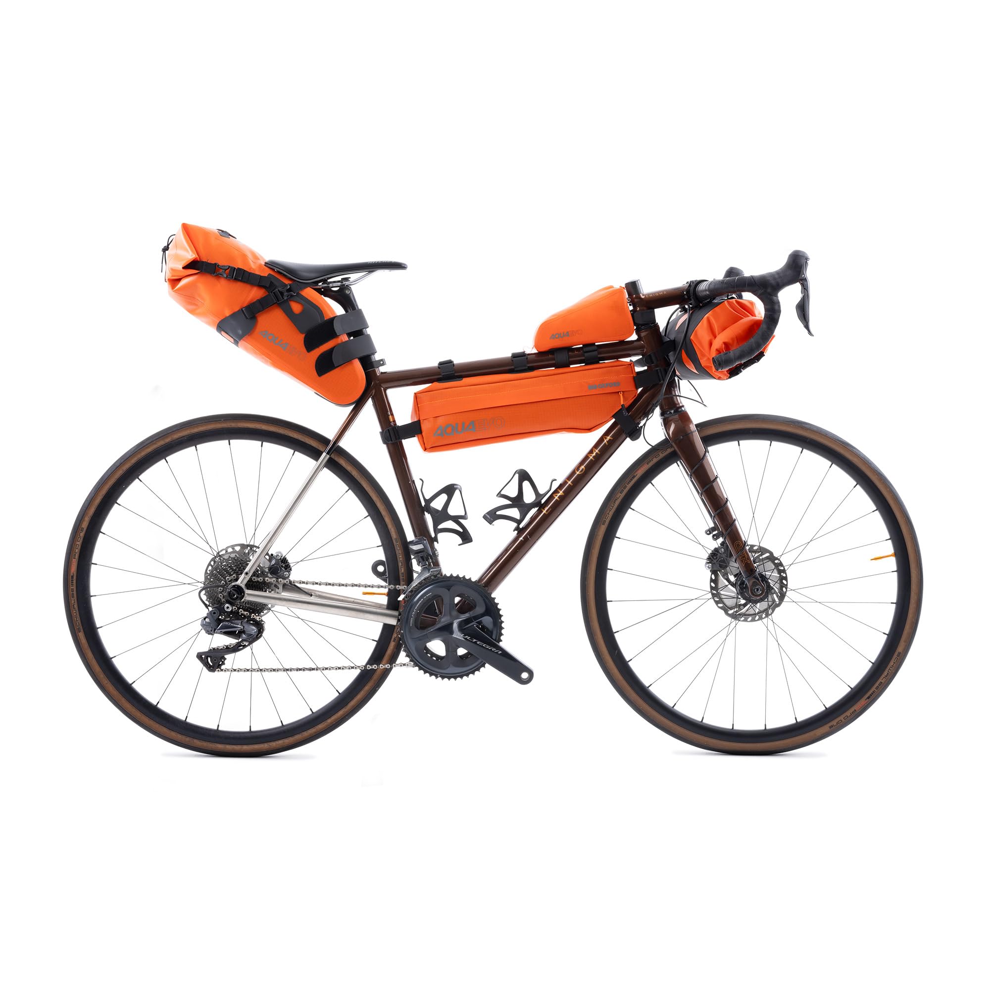 Oxford Aqua EVO Adventure - Juego de Marcos para Bicicleta, Color Naranja