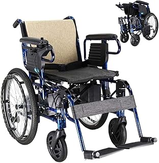 Sillas de ruedas eléctricas para adultos Powerchair plegable con 12Ah Li-ion, plegable portátil de energía Silla scooter motorizado for discapacitados y ancianos Movilidad Para los ancianos y discapac