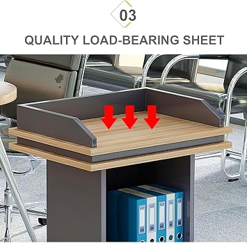 Solid podiums Professional Podium Classroom Lecterns Chic and Stylish Pulpits Easily Mobile Podium Stand Church on Casters Lectern Classic Elegant