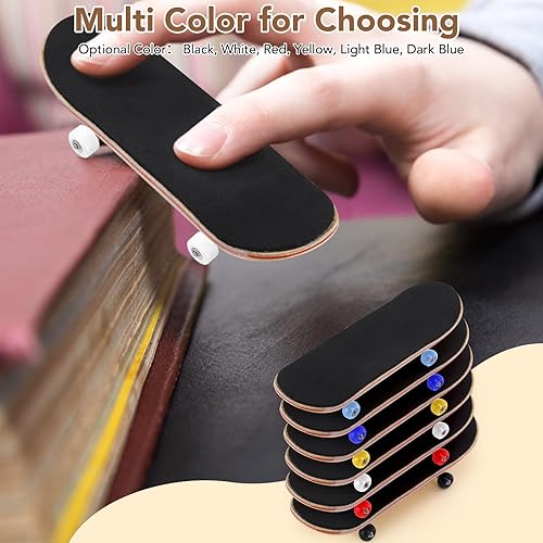 Miniatura 8 de Patinetas para dedos, tabla de patinaje de dedos, 1 diapasón de aleación de madera de arce, patinetas con caja, reduce la presión, regalos para