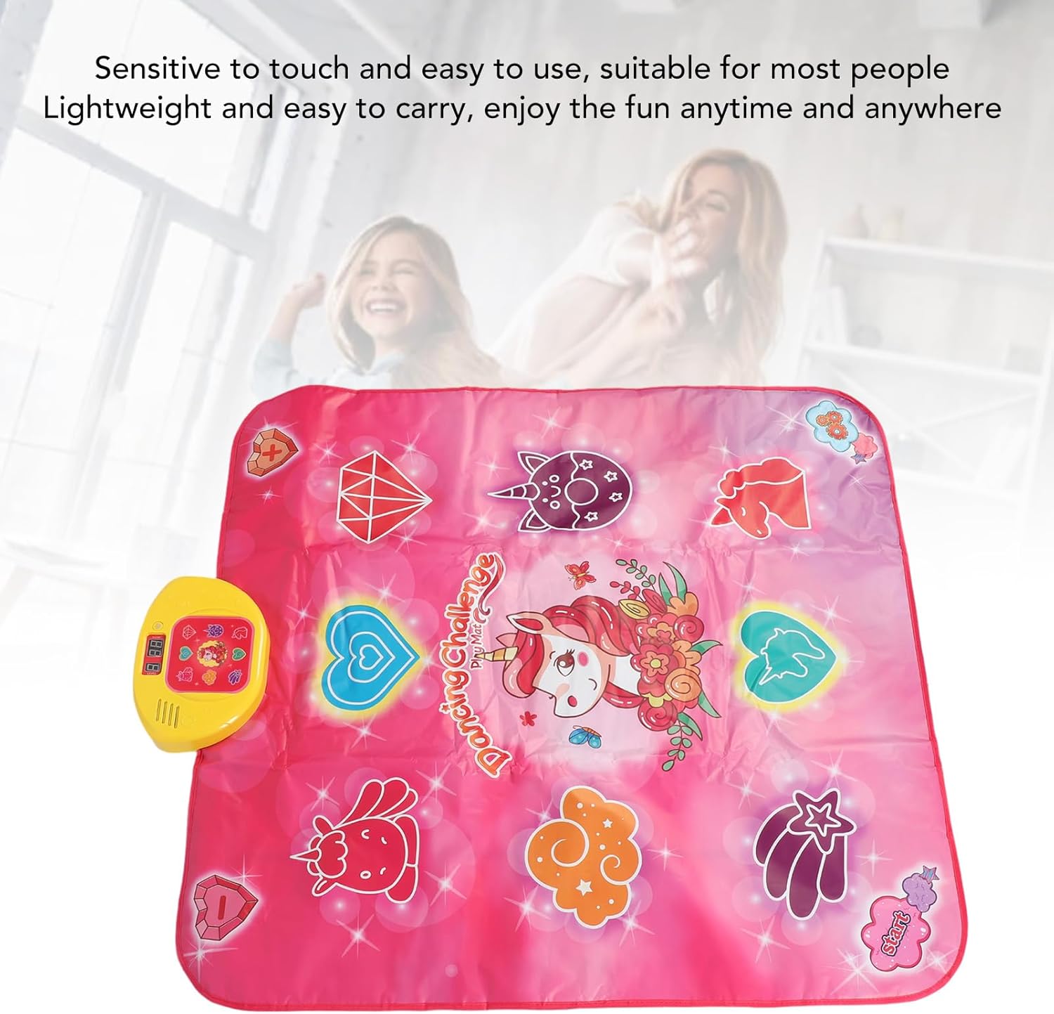 Dance Mat, Sensitive Touch Electronic Dance Pad, Multifunctional Dancing Music Playmat for Physical Exercise, Entertainment