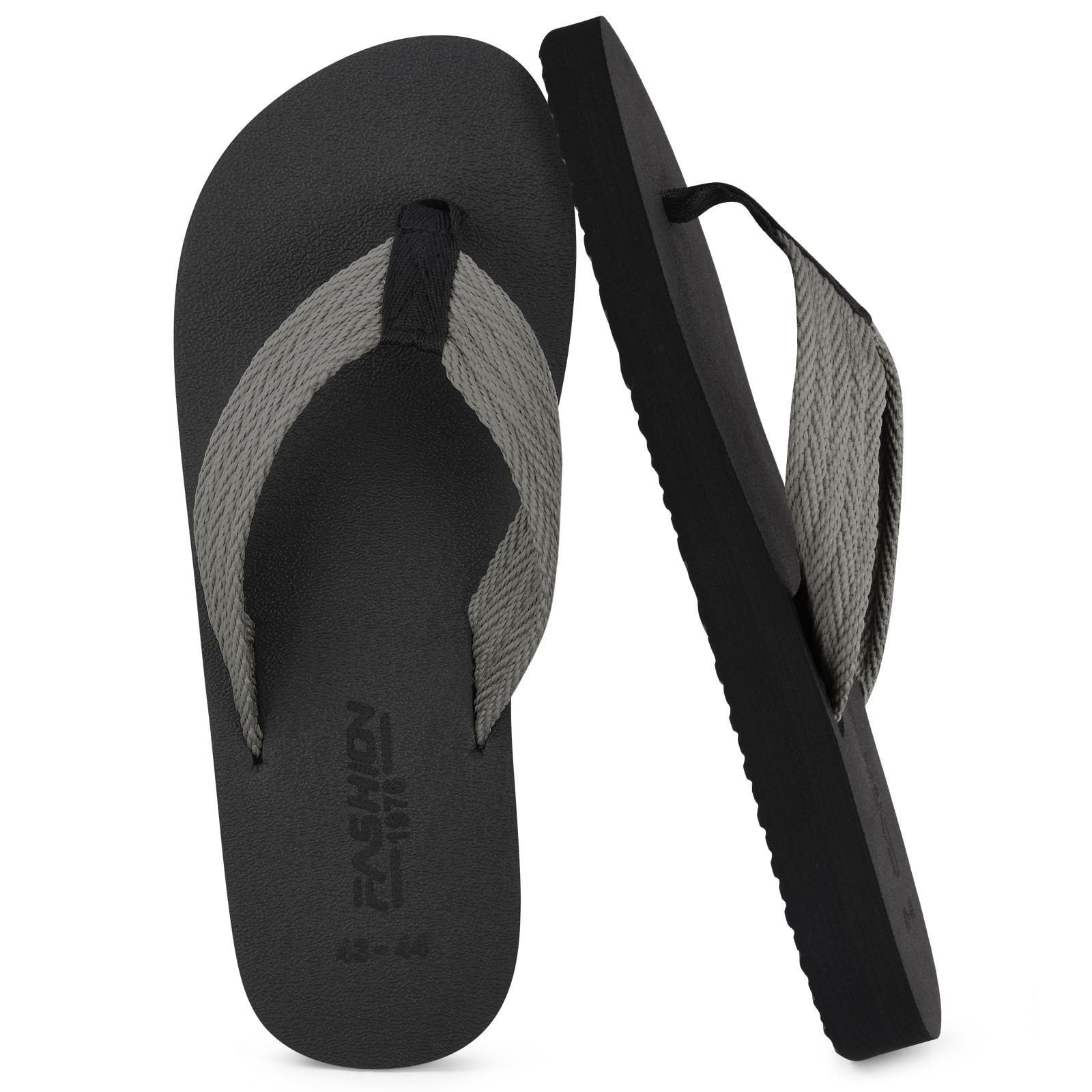 Tongs pour Hommes et Femmes, Tongs Été Plage Piscine - Confortable, Durables et Légères, Antidérapante, Adaptées À la Plage Été, À la Douche, À la Natation, Au Sport - 1