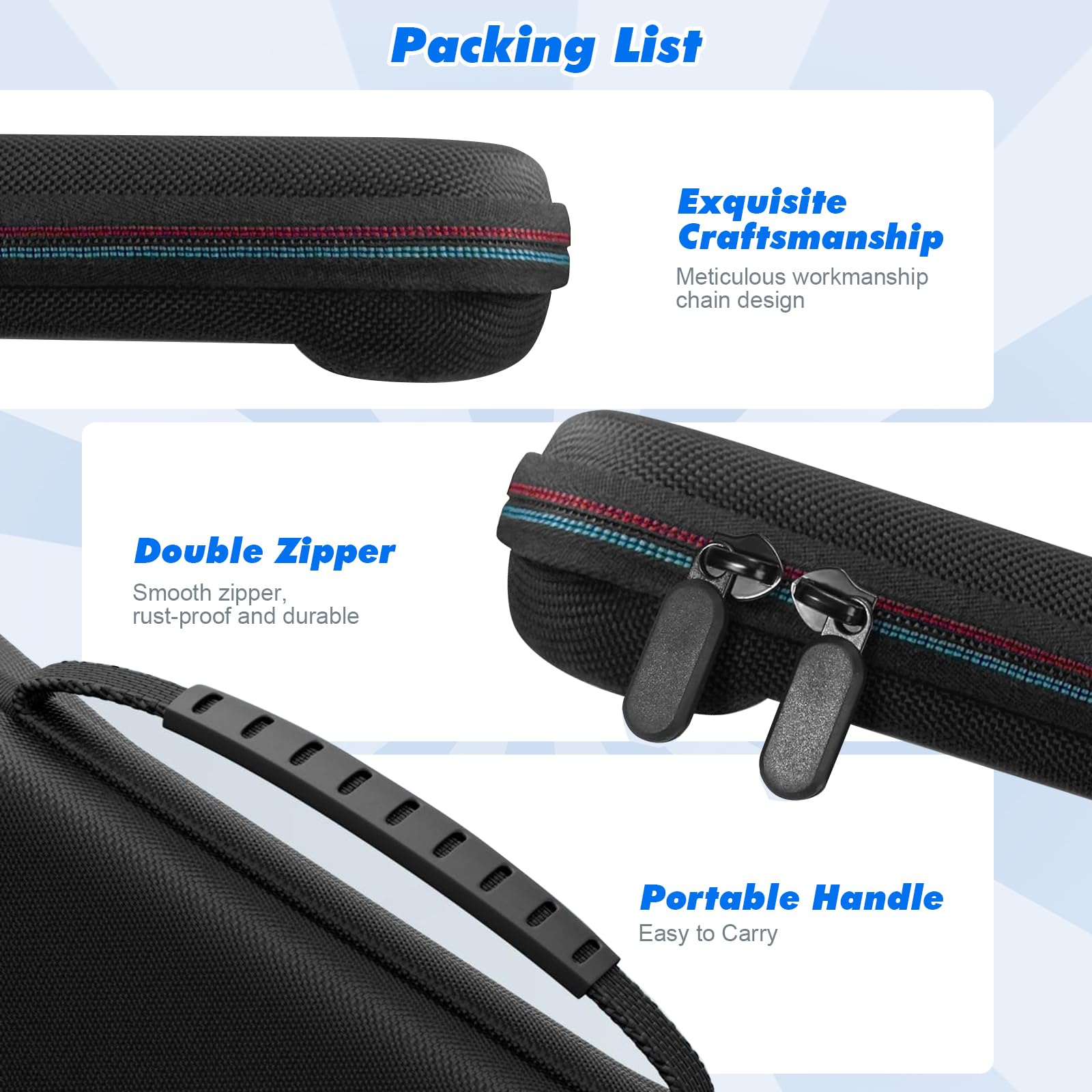 Nawchedo Custodia Per Nintendo Switch 2 (2025), Custodia Da Viaggio Rigida Portatile Per Switch 2, Borsa Protettiva Per Giochi Con 10 Slot Per Schede Di Gioco E Tasche Per Console E Accessori, Nera