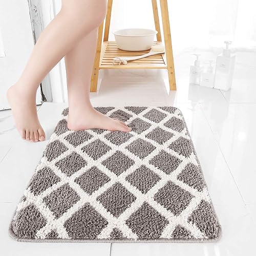 Miniatura 2 de Juego de 2 alfombrillas antideslizantes rectangulares para baño, absorbentes de agua, suaves, para baño, ducha, dormitorio, cocina, decoración del