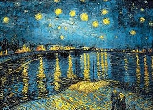 LXTONG Van Gogh - Kit de pintura de diamantes de cielo estrellado 5D, juego completo de pintura de diamantes redondos de noche estrellada, puntos de