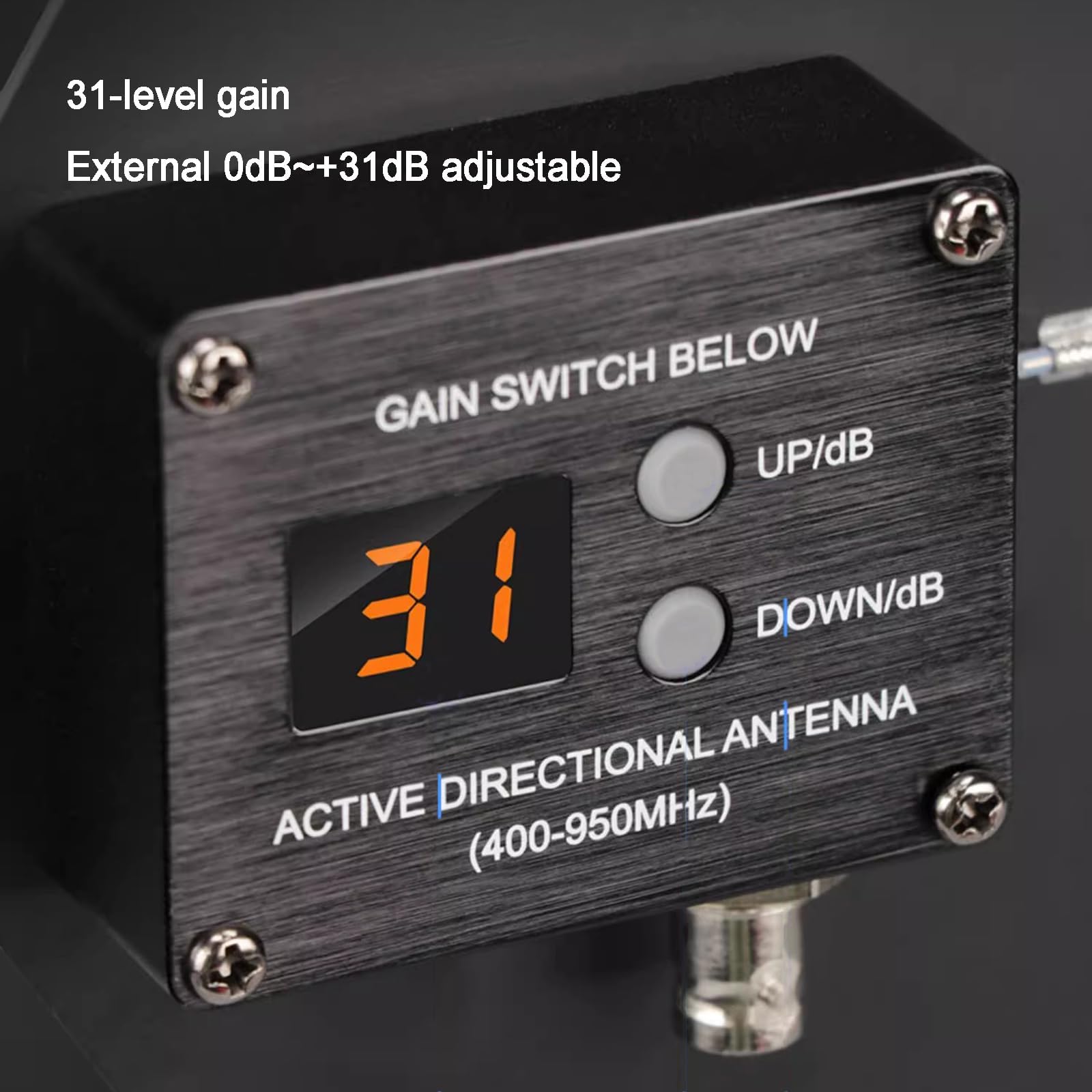 Sistema di microfoni wireless, distribuzione antenna UHF, 16 canali, guadagno regolabile, gamma di frequenza 400-950 MHz per palcoscenico ed eventi
