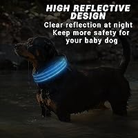 Vista 16 de Tactical Dog Collar, Adjustable Military Training Reflective Nylon Dog Collar with Control Handle, Heavy Duty Metal Buckle for Medium and Large Black