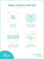 Vista 27 de Simple Joys by Carter's Conjunto de ropa de juego de 3 piezas para bebés niños