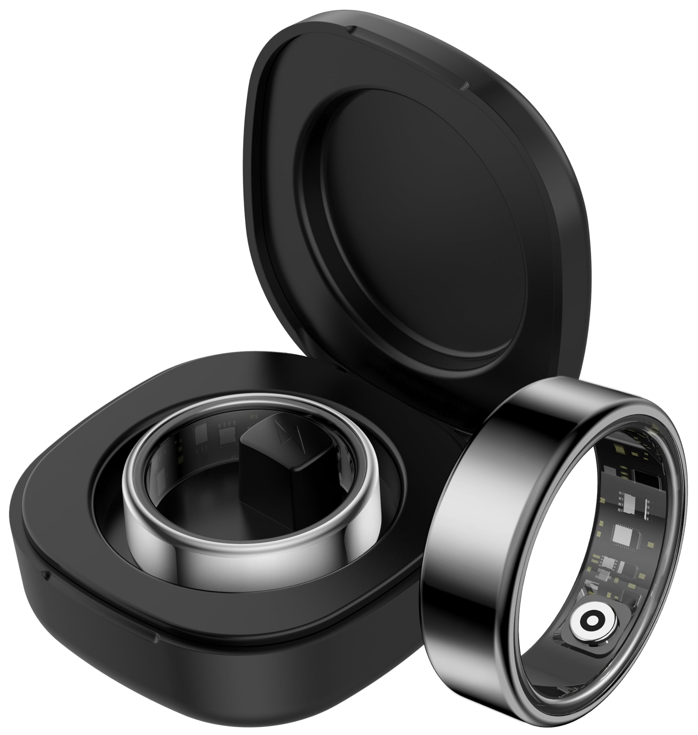Smart Ring Heart Rate Monitor Sleep Tracker Fitness Ring Blood Pressure Fitness Tracker Pedometer Calories Step Counter Health Smart Rings for Men Women with Charging Case-image-18