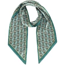 59" Mulberry Silk Like Head Scarf Womens Fashion Square Neck Satin Scarfs for Bag Hair Scarves Gift 59" * 5.9