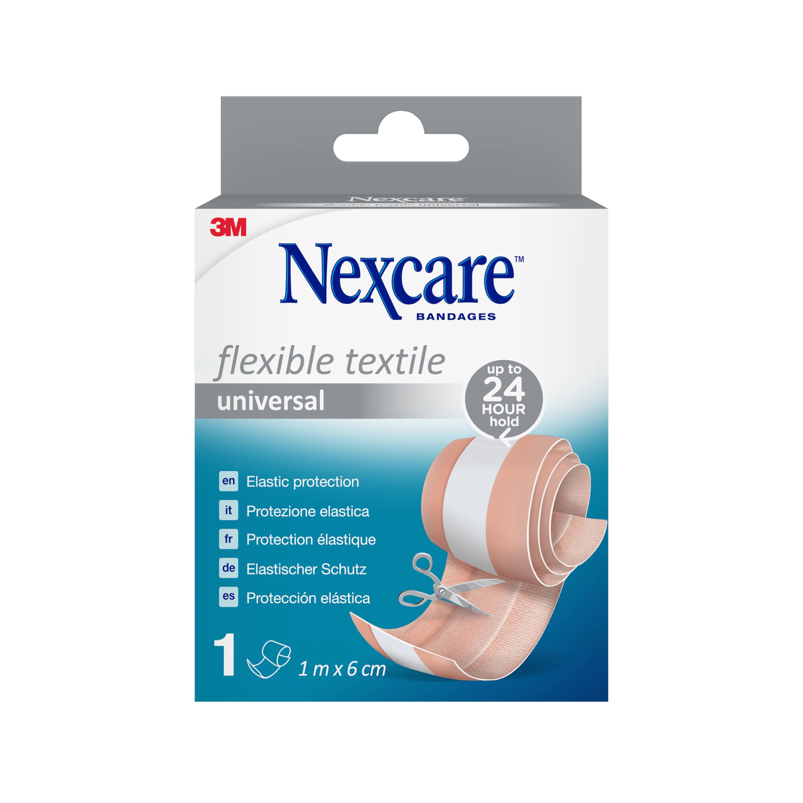 Nexcare Universal Flexible Textile Plaster, 1 m x 6 cm, confezione da 1 pezzo