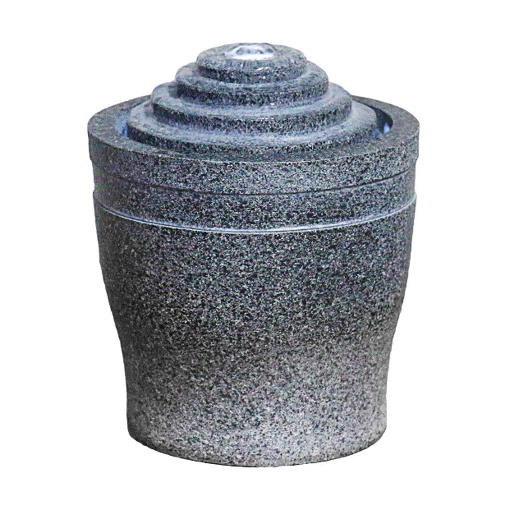 Fontana da Interno/Fontana d'Acqua Fontana da Giardino per Interni Ed Esterni Decorazione Domestica Fontana da Tavolo con Pompa Altezza 4,3", Fontane da Tavolo Grigie