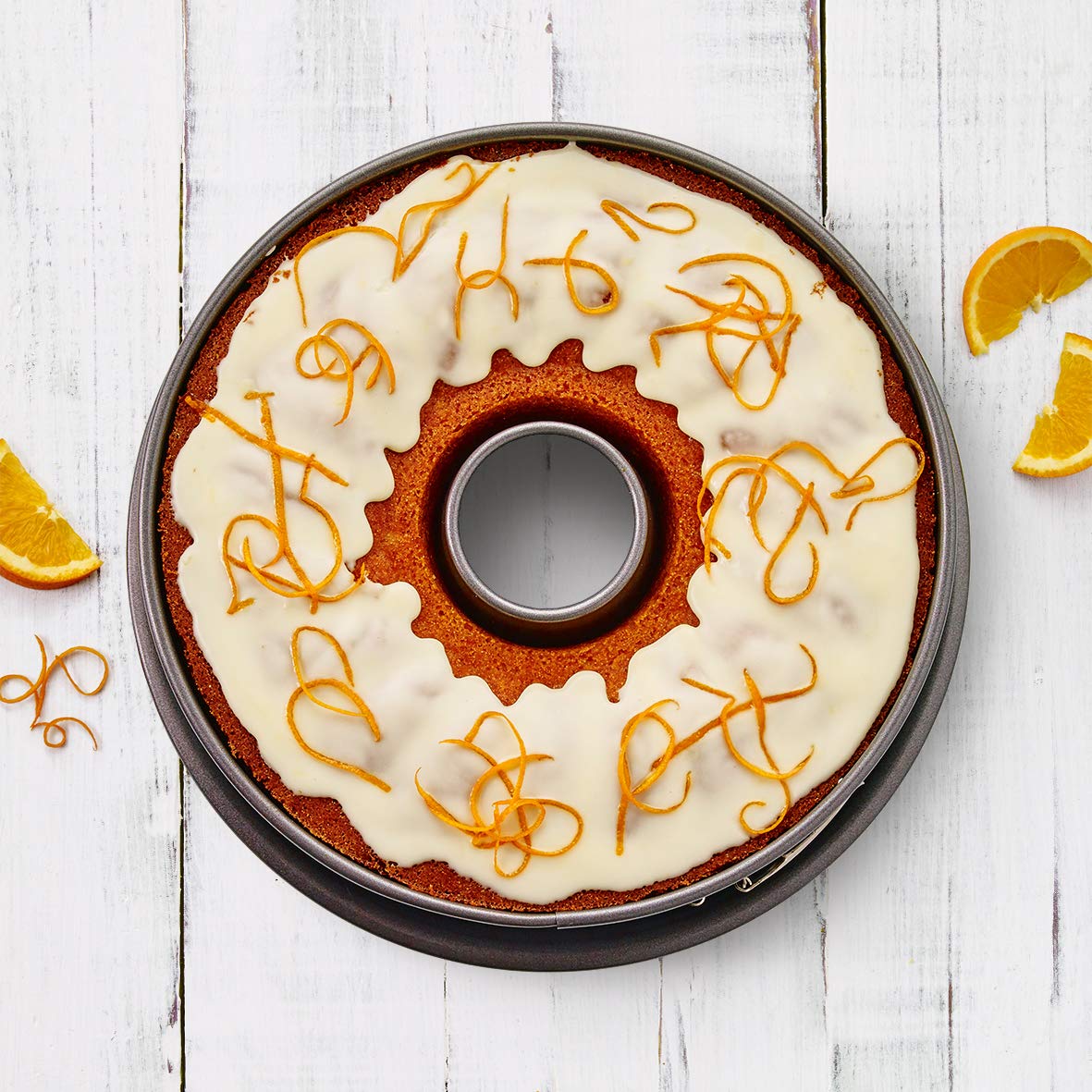 RBV Birkmann Springform mit Zwei Böden Easy Baking 26 cm Antihaftbeschichtung schnittfest