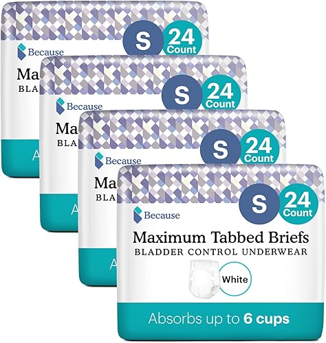 Miniatura 2 de Because Calzoncillos con pestañas para incontinencia para adultos para mujeres y hombres, ropa interior desechable unisex ajustable, antiolor,