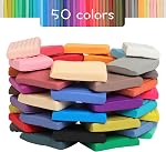 Aestd-ST Polymer Clay 50 Colors, Oven Bake Modeling Clay for Kids | DIY Starter Kit, 20 Sculpting Tools & Accessory, Easy to Shape, Non-Sticky, Color, Storage Box, Gift for Kids & Artists