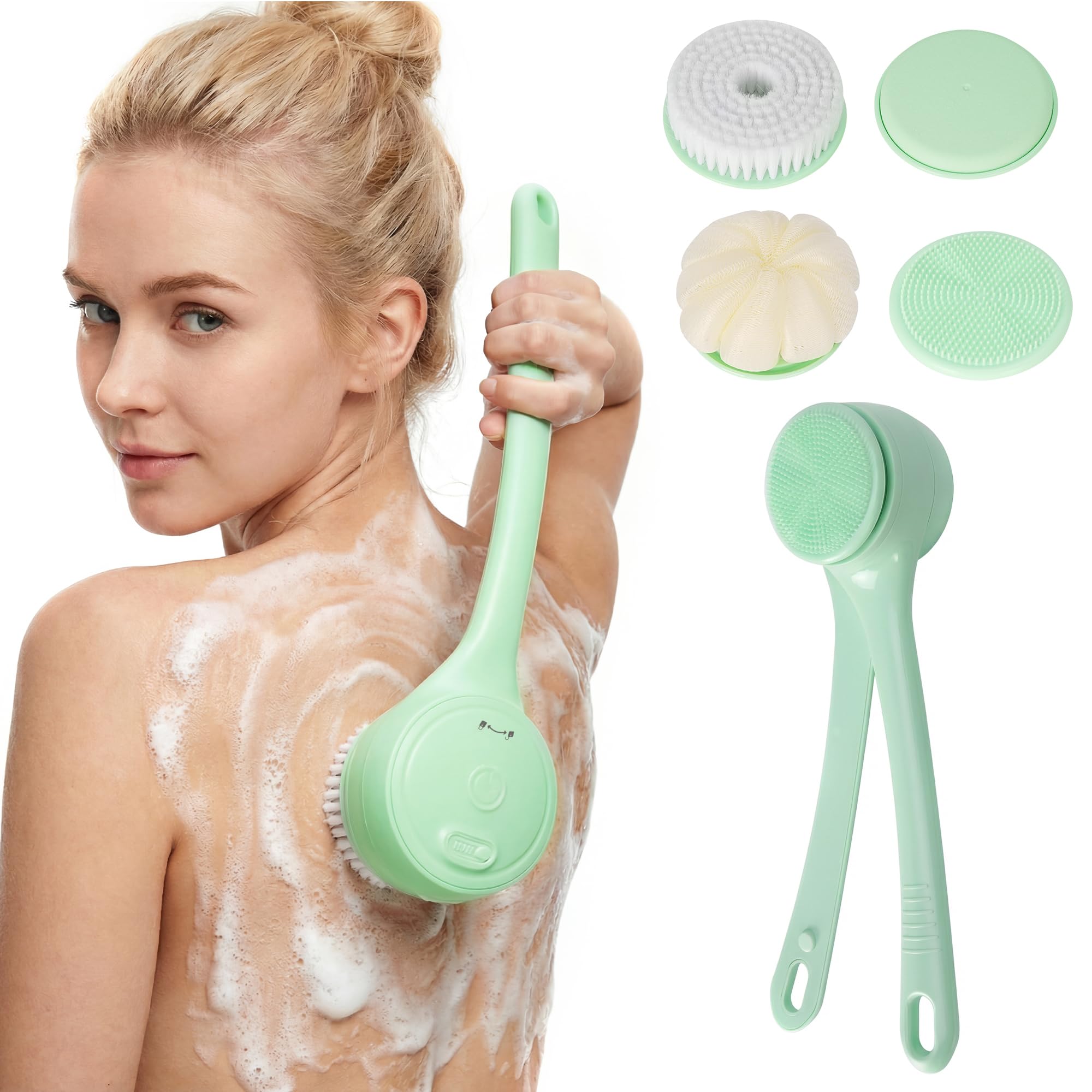 Olvídate de no llegar a la espalda con este limpiador eléctrico exfoliante 8