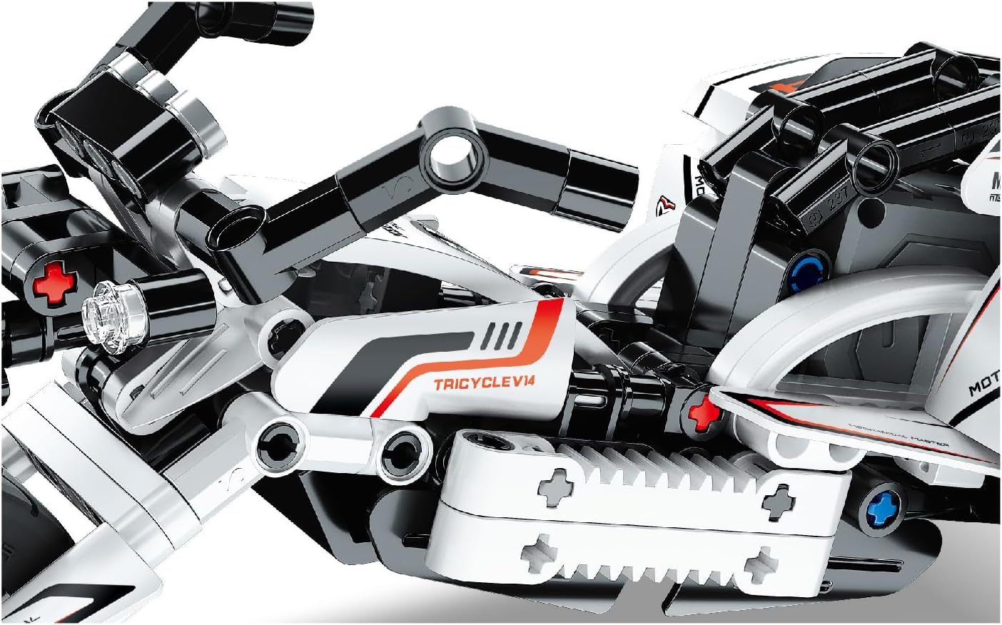 iM.Master - Moto Blanca 2 en 1 - Maqueta de Moto Technic Combinable con Coche F1 - Pull Back - Bloques de Construcción Adultos y Niños - 198 Piezas - Juegos Educativos STEM - Maqueta para Construir