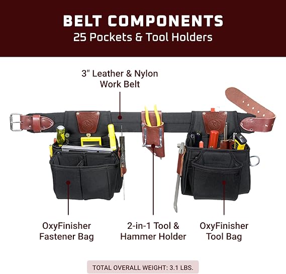 Occidental Leather 9525 LG The Finisher Tool Belt Set - Large