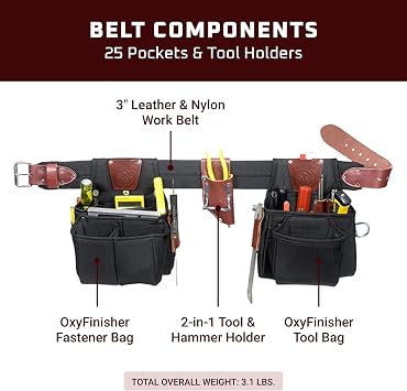 Occidental Leather 9525 LG The Finisher Tool Belt Set - Large