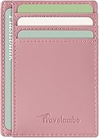 Vista 200 de Travelambo Billetera delgada con bolsillo delantero y clip para el dinero con bloqueo de identificación por radiofrecuencia, talla única