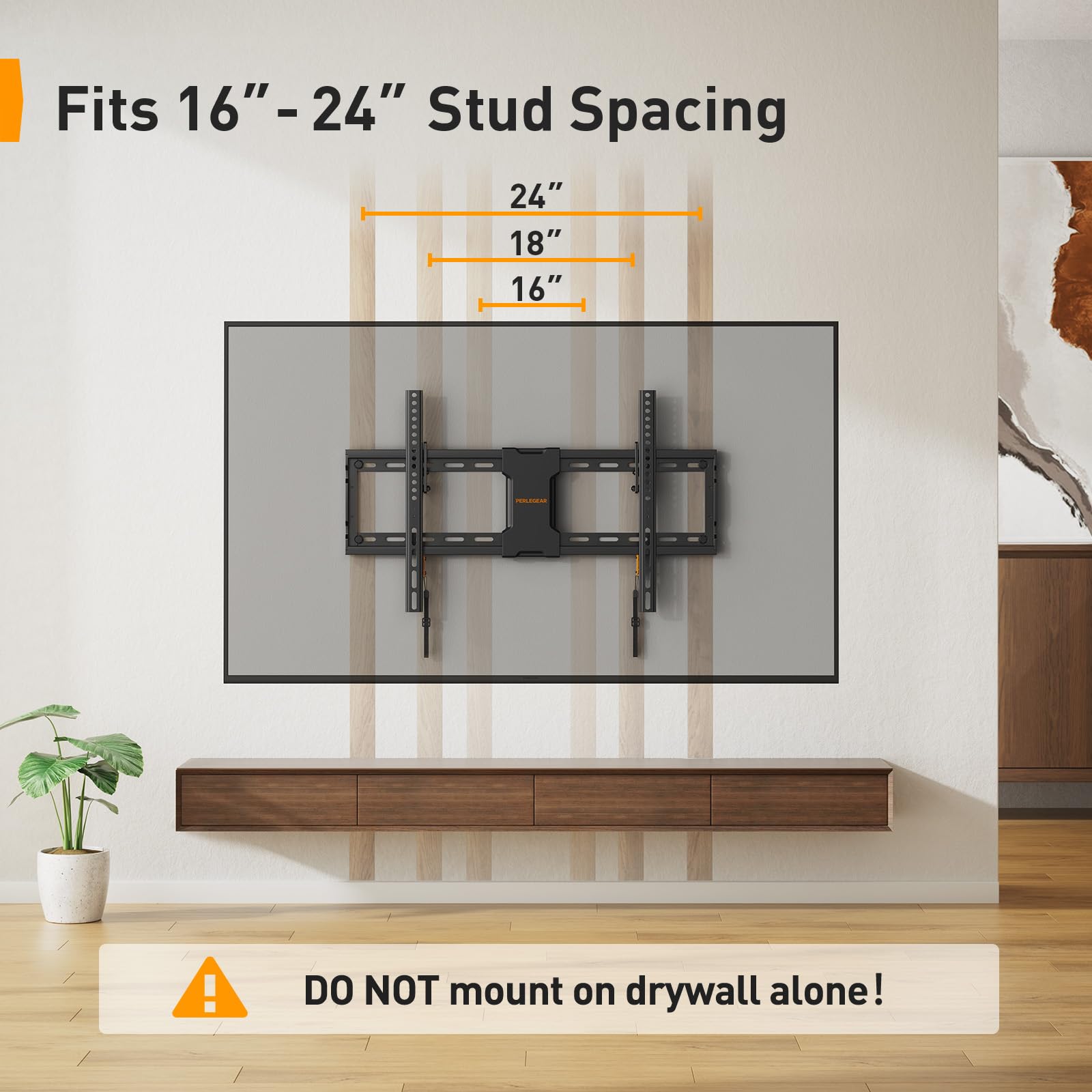 Perlegear Soporte de pared para TV