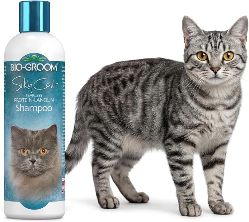Shampoo para Gatos Bio-Groom Protein Lanolin Concentrado 4:1, 240 mL