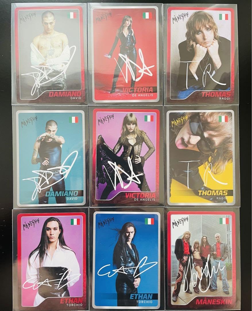 MANESKIN マネスキン　トレーディングカード　コンプリート　非売品　トレカ Amazon.co.jp: MANESKIN Complete Trading Card Maneskin Trading Card