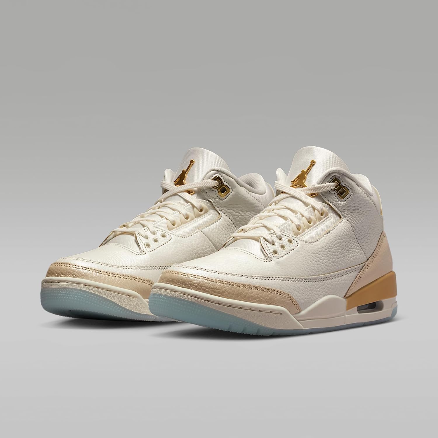 Air Jordan 3 Retro Sail and Pale Ivory Women's Shoes (Sail/Pale Ivory/Metallic Gold/Team Gold)