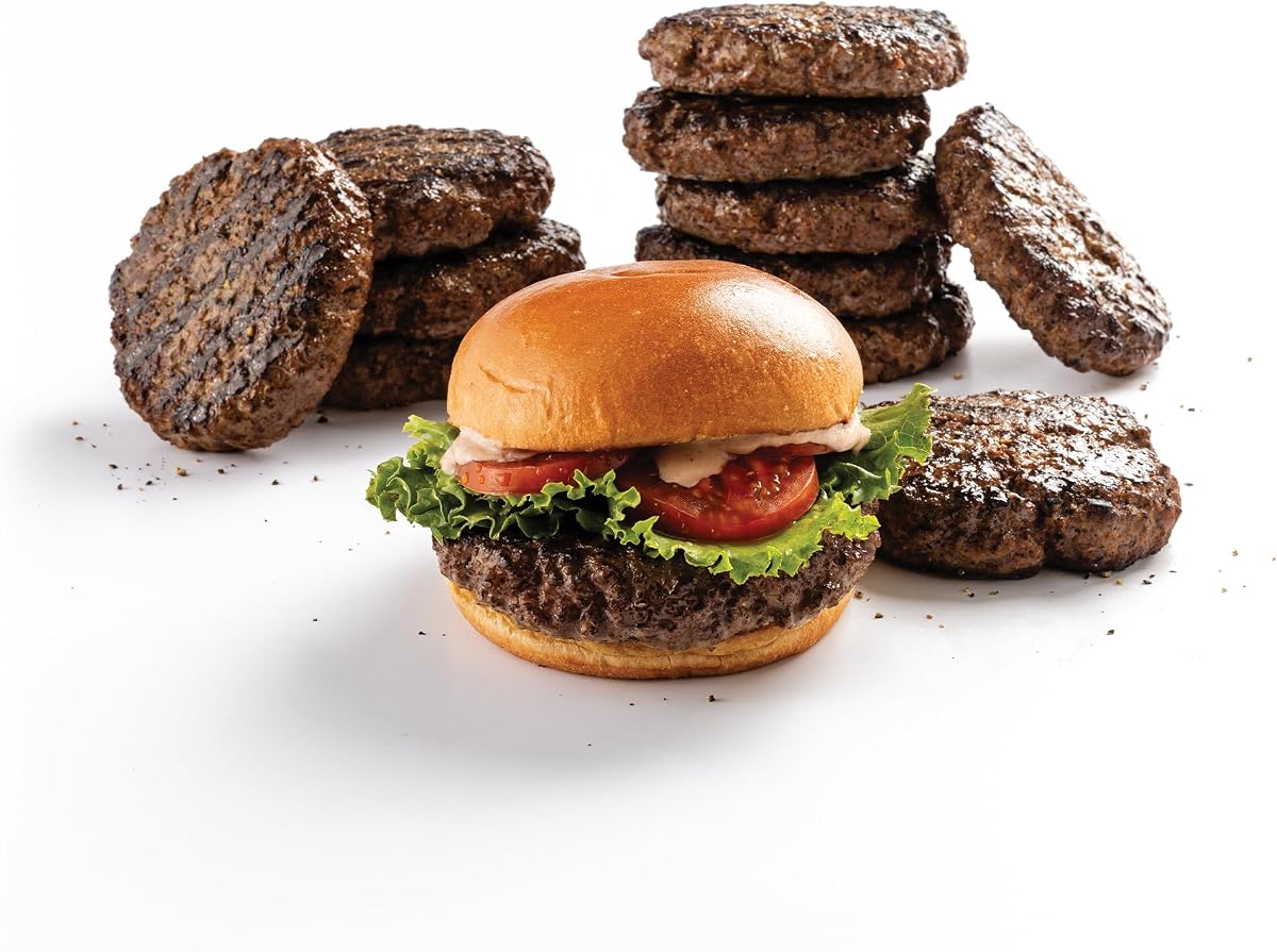 Omaha Steaks PureGround Burger Flight, 24 Items | PureGround beef burgers in 5 varieties; freezer-to-grill; ideal for summer cookouts