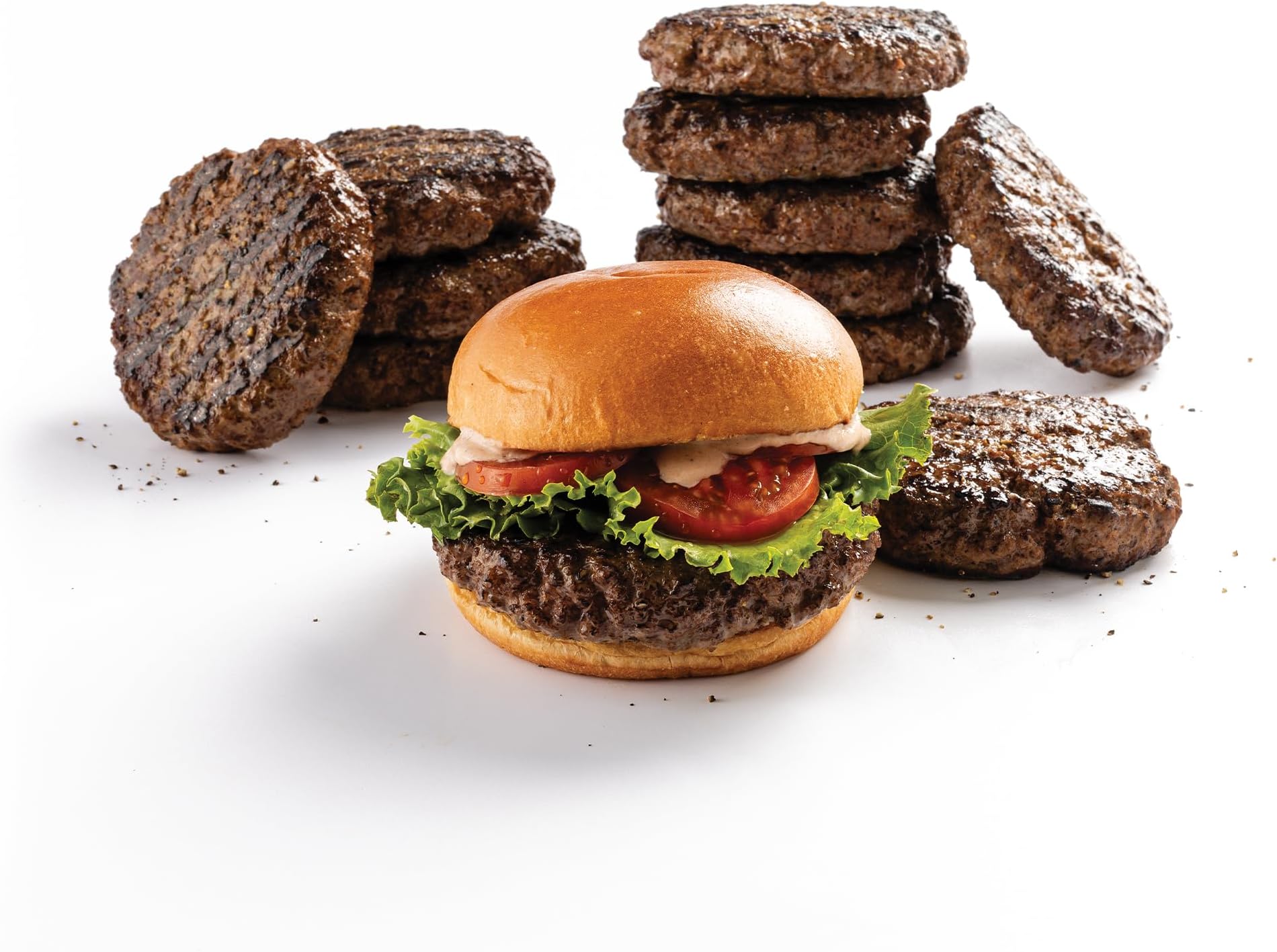 PureGround® Burger Flight, Gift for Dad, 24 Items: 8 Smash Burgers, 4 Filets Mignons, 4 Sirloins, 4 Porterhouse, 4 New York Strips