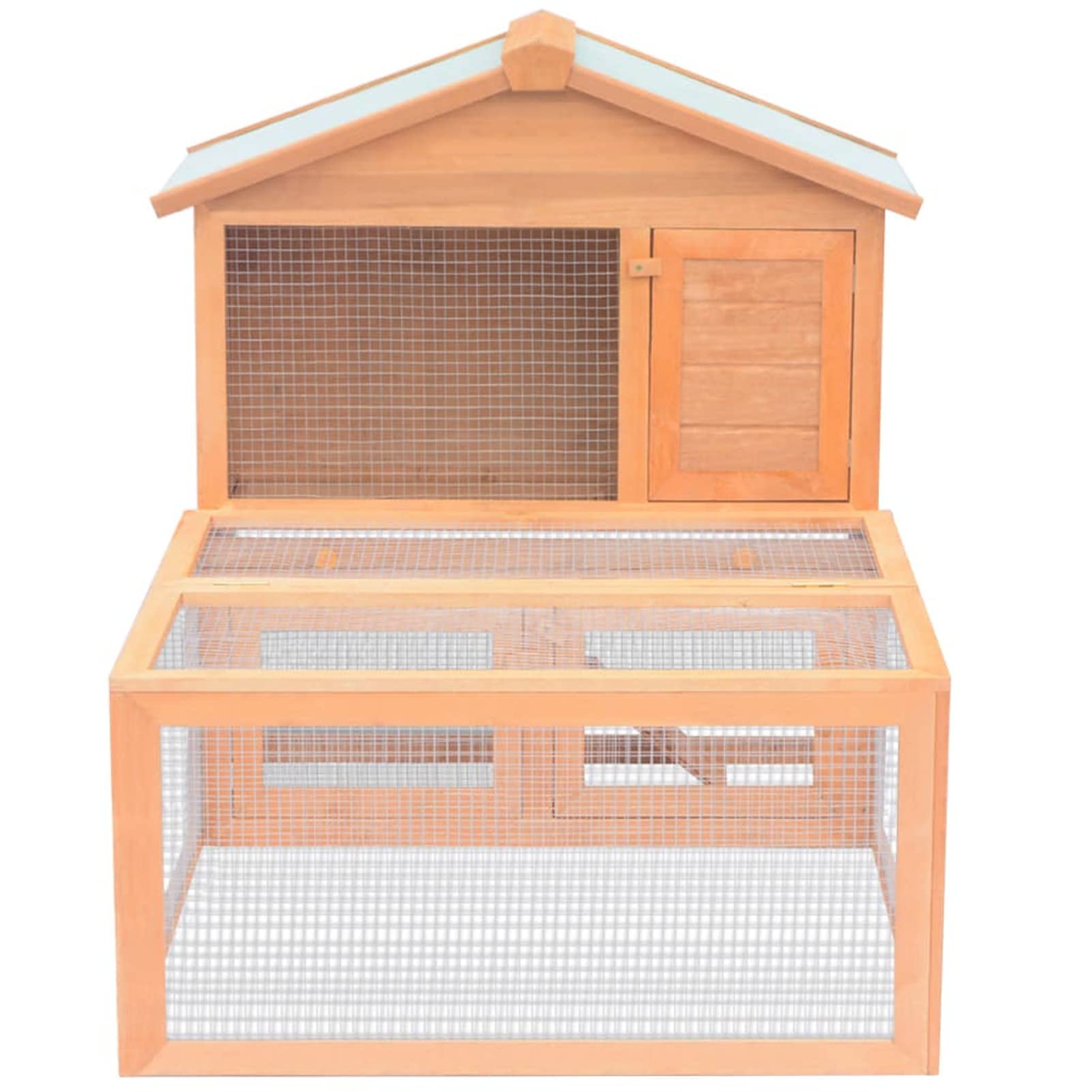 Conejera Jaula de Animales con Patio Exterior, Chaduof Jaula Cobaya, Jaulas para Conejos, Jaula Hamster, Casa Conejo, Casita Conejo, Kid Conejo, Madera