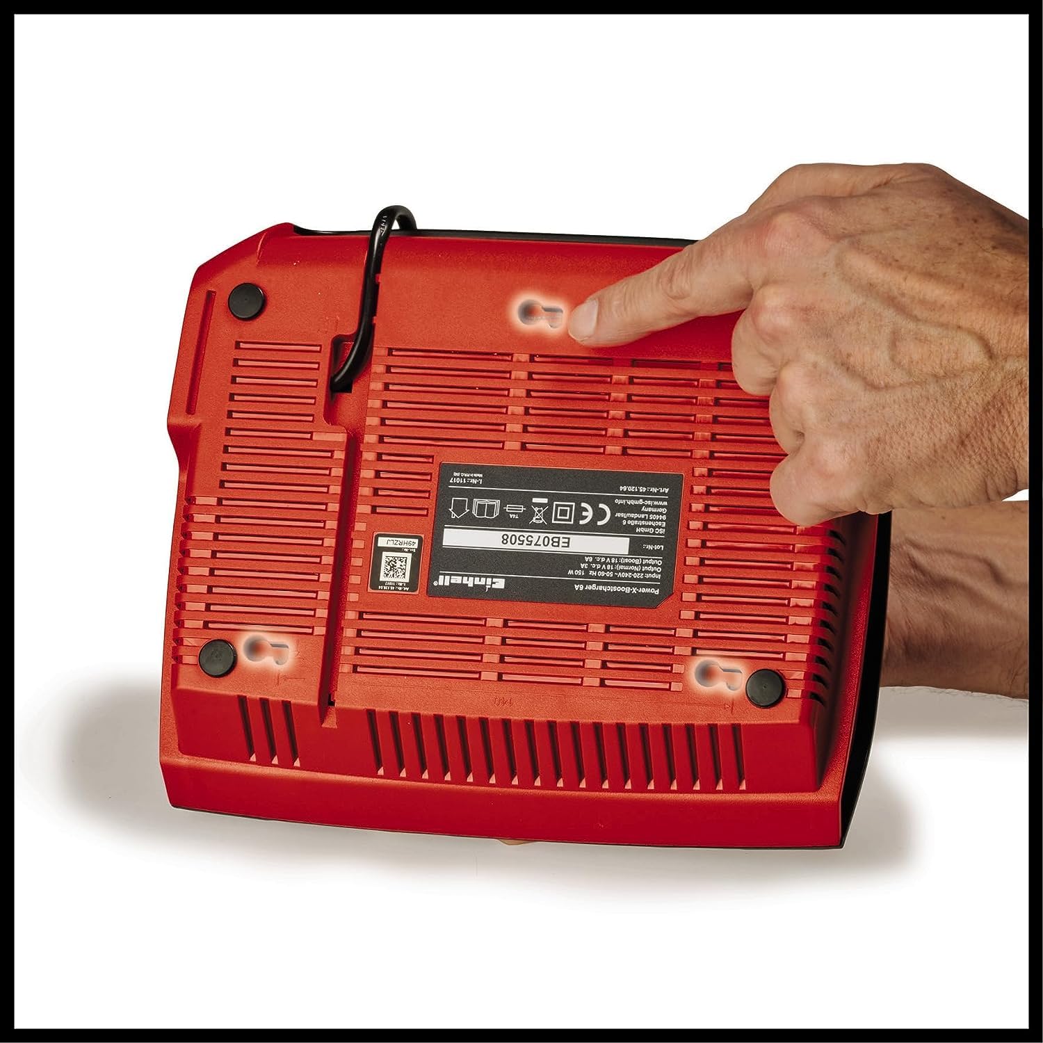 Einhell Original Cargador Power X-Boostcharger 8 A Power X-Change (Iones de Li, para Todas Las baterías Power X-Change, Modo Boost para una Carga más rápida, indicador de Estado LED de 7 Niveles)
