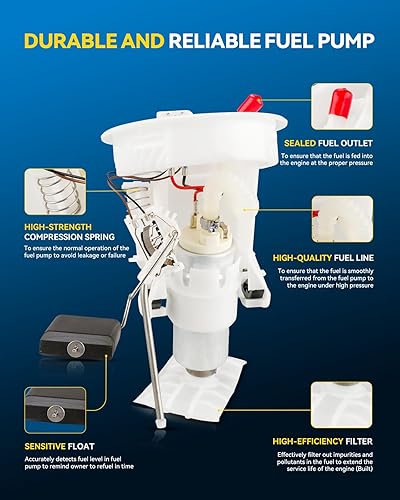 Miniatura 273 de PHILTOP Electric Fuel Pump Assembly Fits For Chevrolet S10 1985-1991, GMC S15 1985-1990, GMC Sonoma 1991, GMC Syclone 1991, SP06B1H