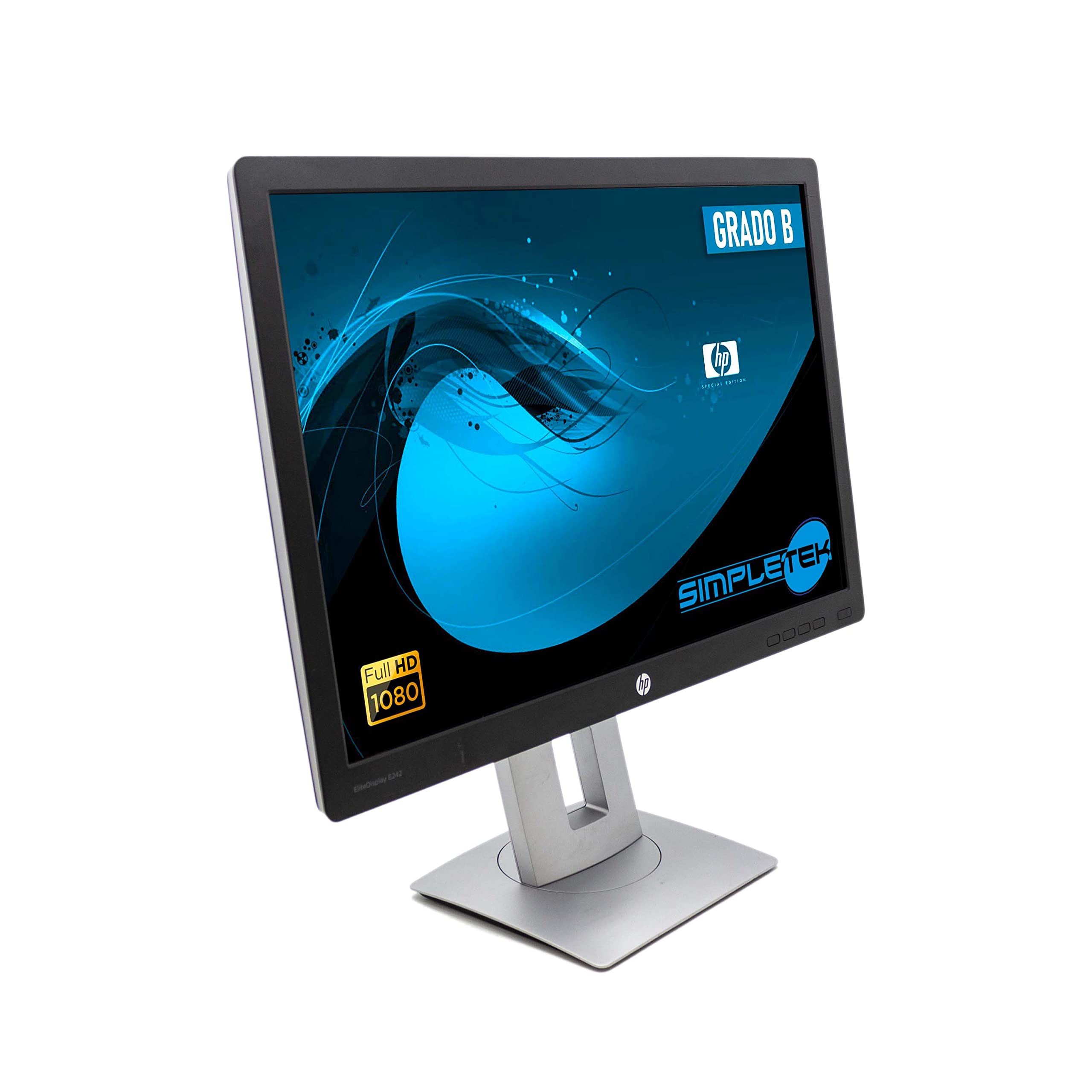 HP EliteDisplay E242 24 Full HD IPS Matte Black, Silver