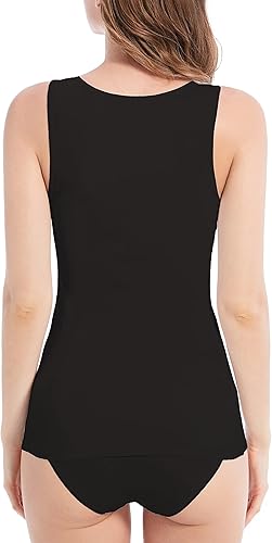 Miniatura 4 de Comfneat Paquete de 4 camisetas básicas de algodón para mujer, estilo casual, cómodas, ropa