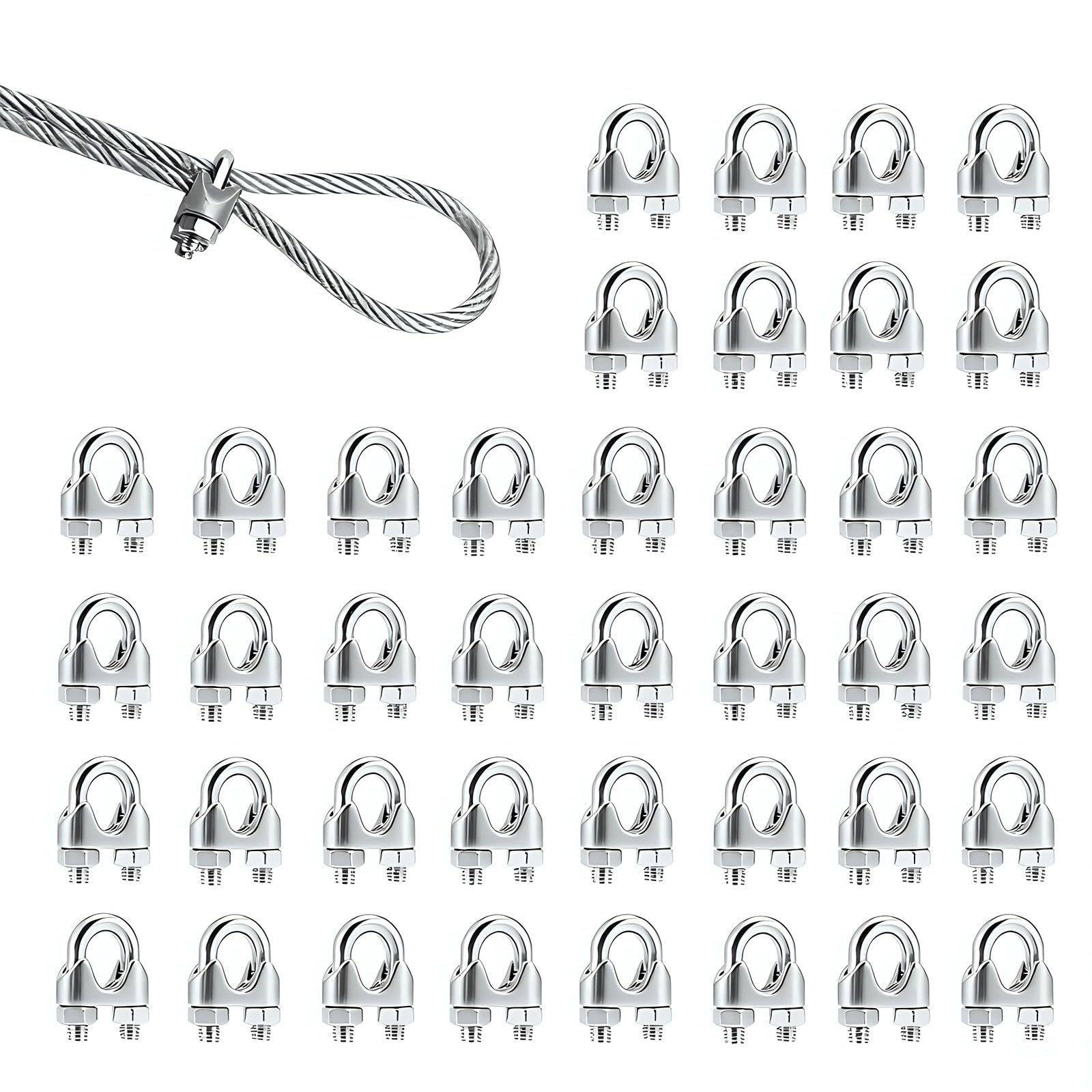 Msioytog Multicolor 40Pcs Rustproof U Shaped Clamping Devices Strong Metal Fastener With Adjustable Grip Suitable For Workshop Projects Secure Grip U Clamps For Diys Projects
