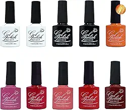 Kit 10 Esmaltes Polish Gel - Chic & Fun - 10x7,5ml - Unhas Uv Led