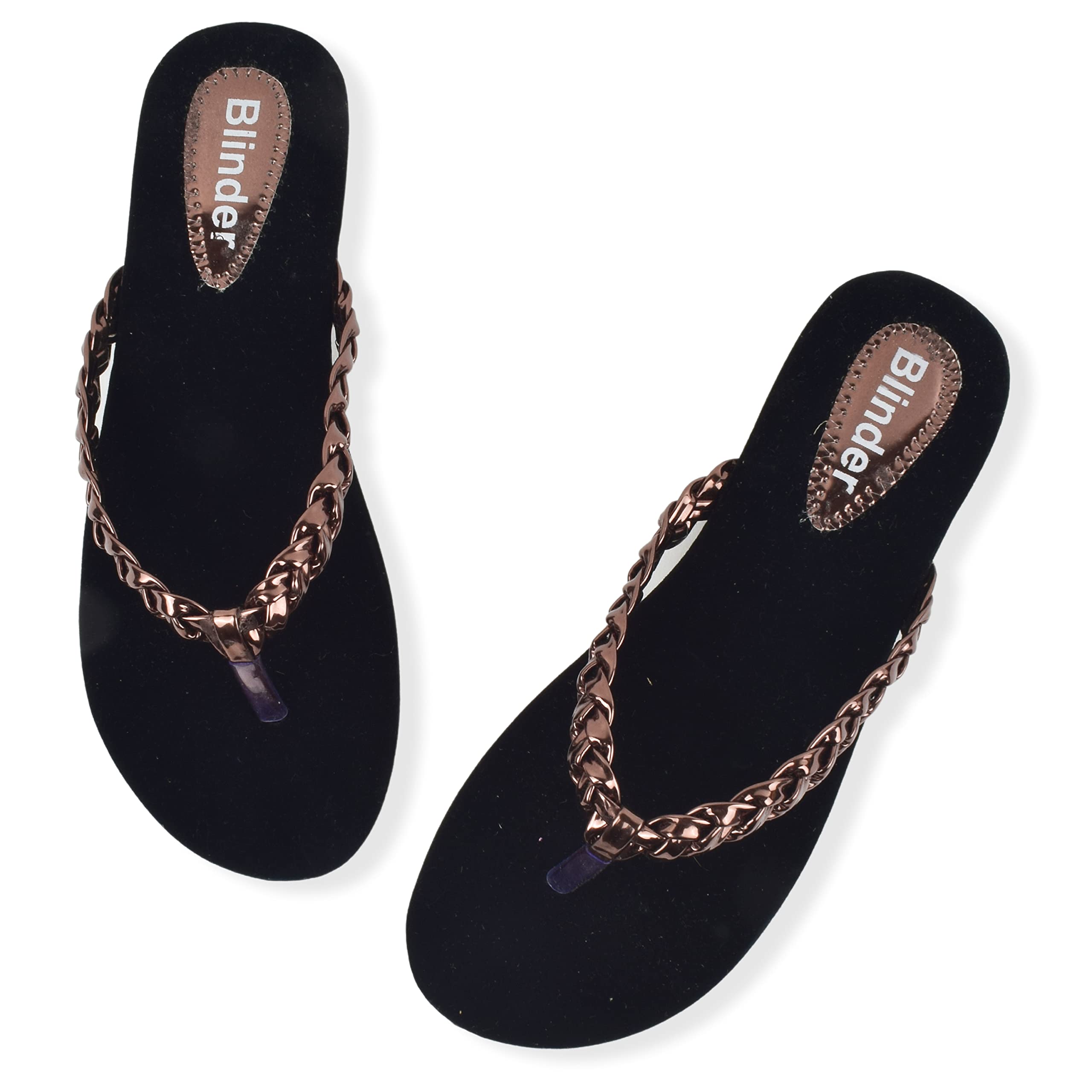Blinder Copper womens fancy flat slipper (B0BXD684GC) Amazon Price History, Amazon Price Tracker