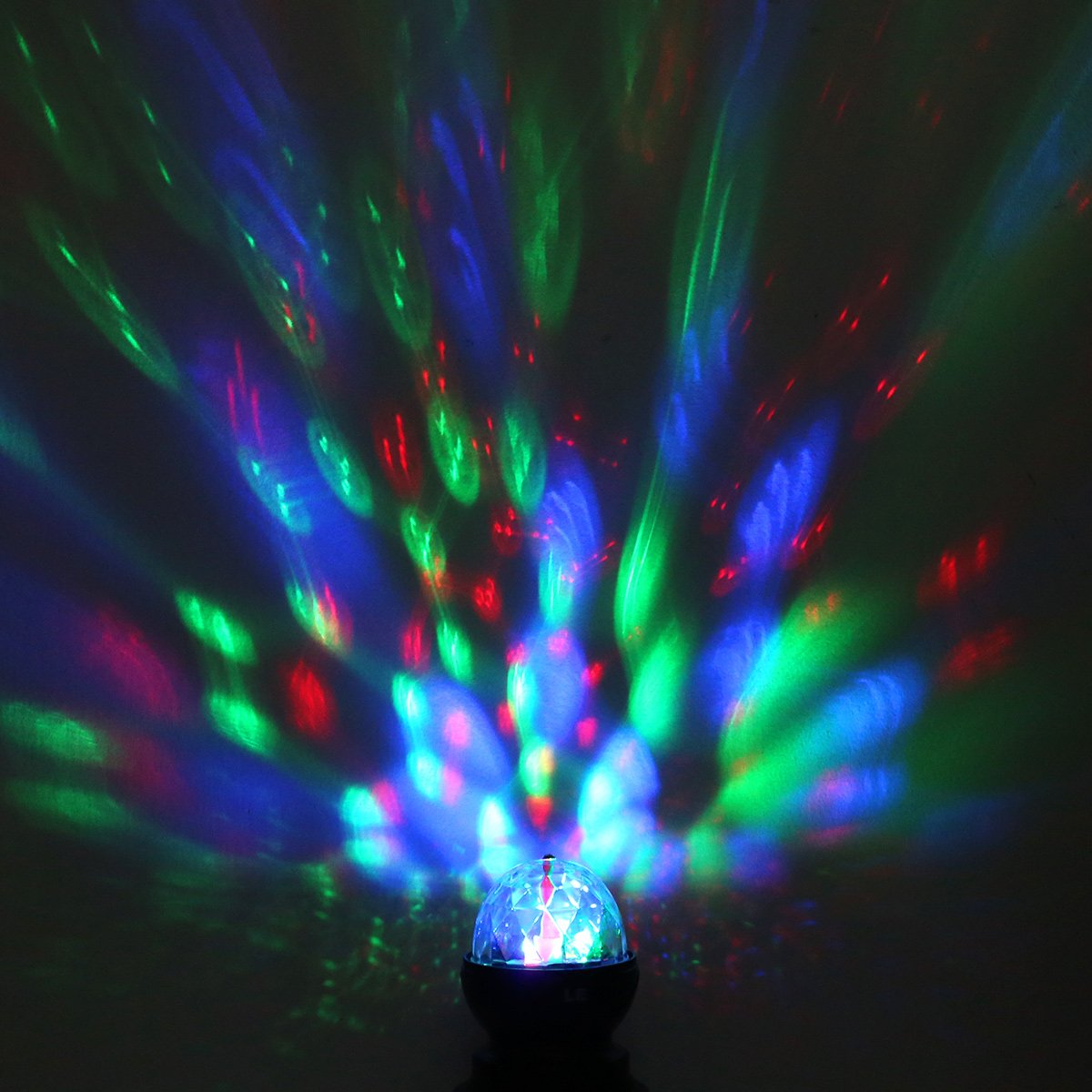 LE Luci Discoteca, Rotazione a 360° Lampada da Discoteca per Natale, Feste, Bar, Club, Car, Regalo per Bambini