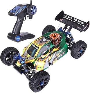 RC Draft Crawlers, HSP 94970 1/8 Scale 2.4G 4WD 70KM/H RC Off-Road Car Model with FC.26CXP Nitro Engine, Hobby Car Gift for Adults(RTF Version/97092 Green Body Shell)