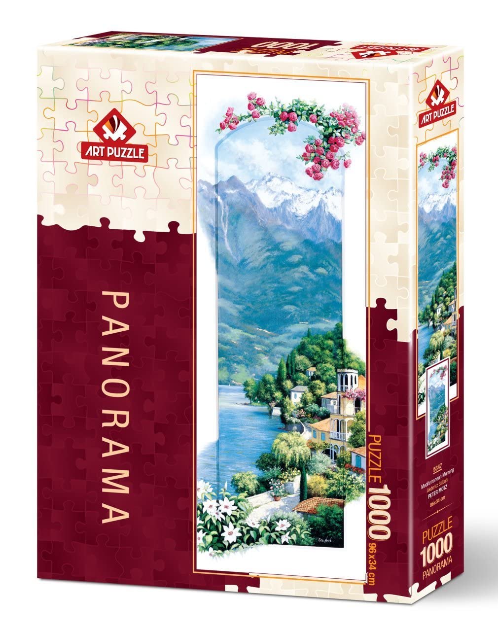 Art Puzzle Akdeniz Sabahı 1000 Parça Panorama Puzzle : Amazon.com