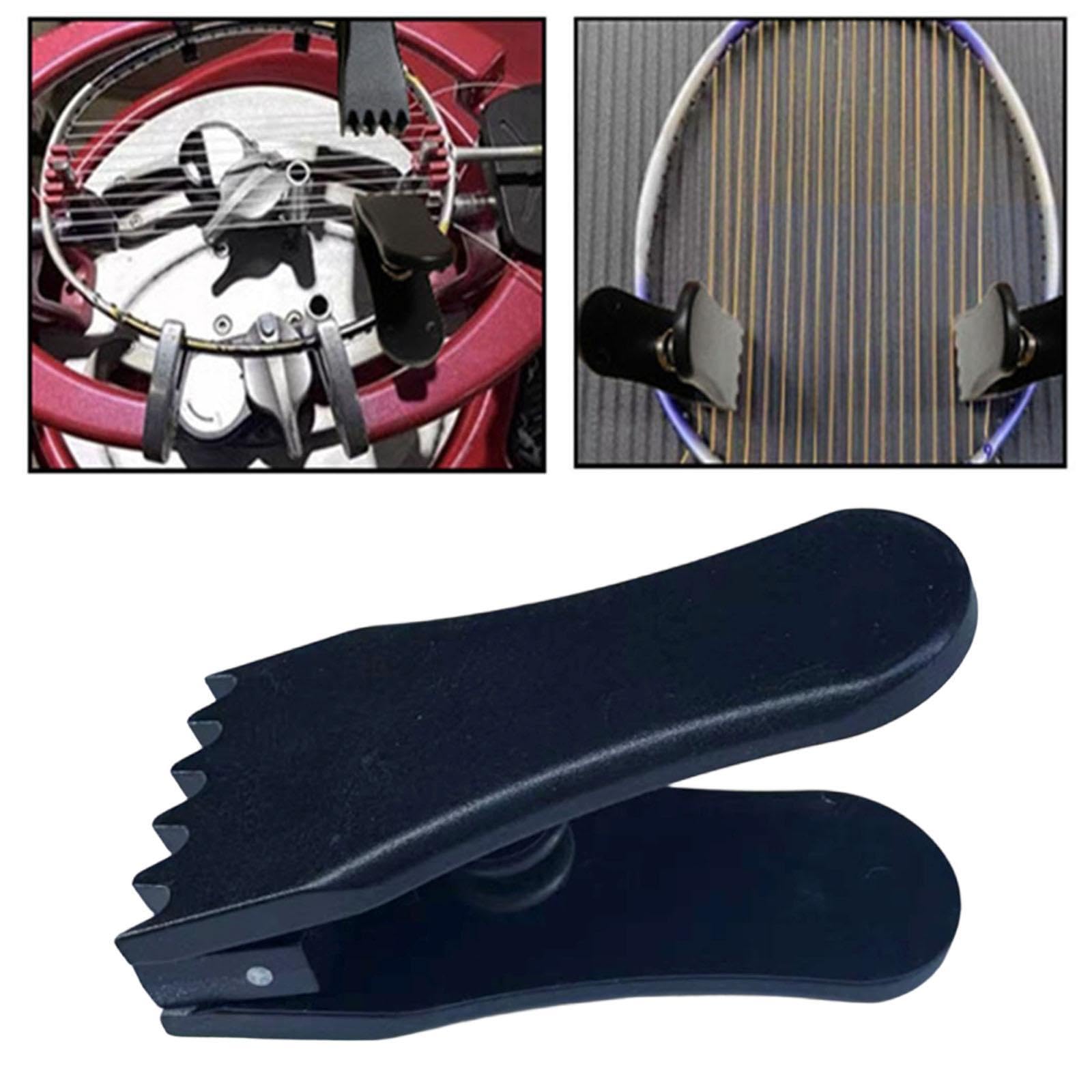 Milageto Morsetto per incordatura da Badminton, Morsetto per Racchetta da Tennis, Accessorio per Macchina incordatrice, Pinza per Manuale di Manutenzione, Clip