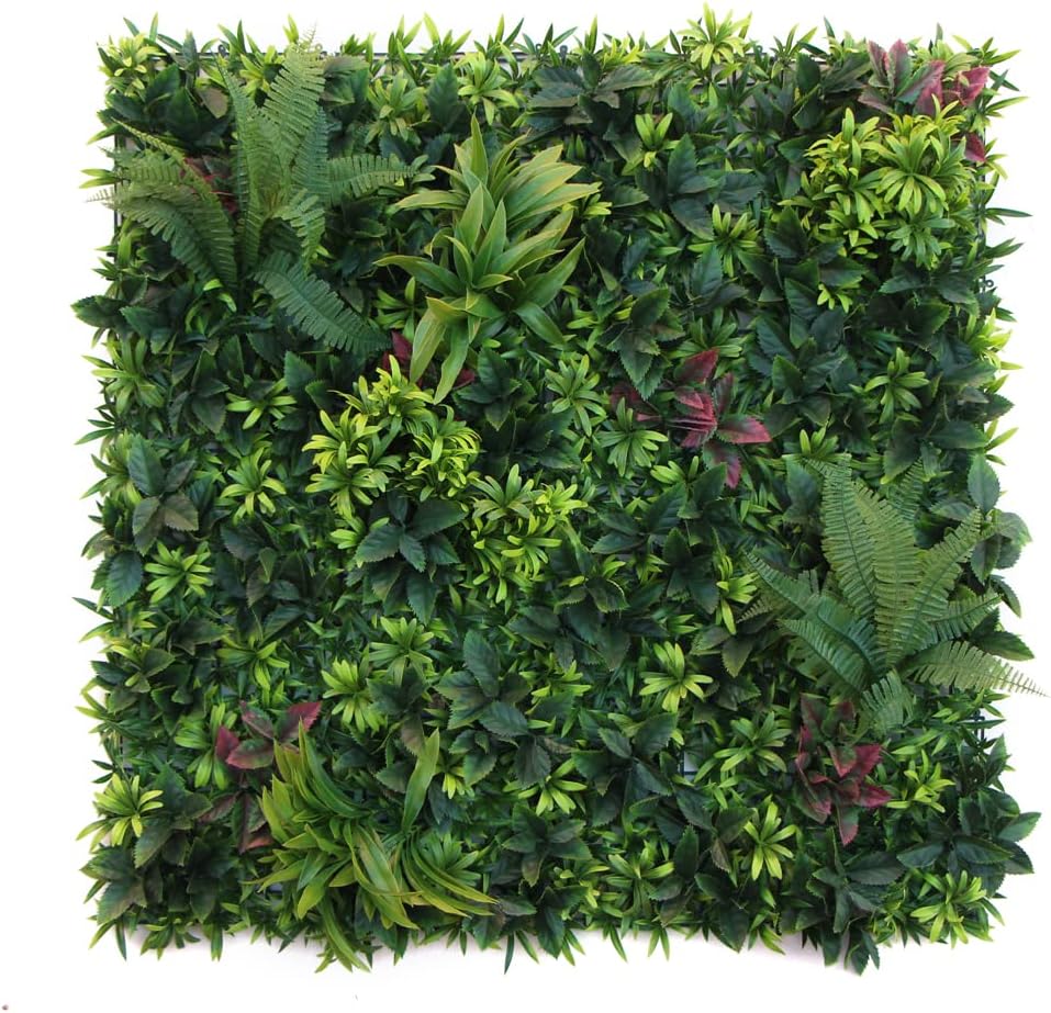 ULAND 40"x40" Artificial Greenery Hedegs Wall, Vertical