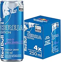 Pack de 4 Latas Red Bull Energético, Cereja e Frutas Silvestres, 250ml