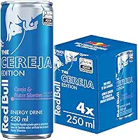 Pack de 4 Latas Red Bull Energético, Cereja e Frutas Silvestres, 250ml